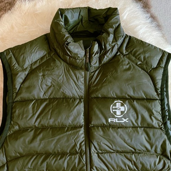 RLX Ralph Lauren New Men's Nylon Loden Green Global Explorer Vest Size Medium - Picture 7 of 15